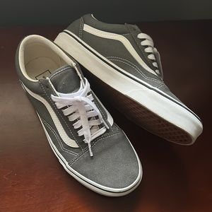 Gray vans old skool women’s 8